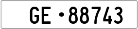 Trailer License Plate